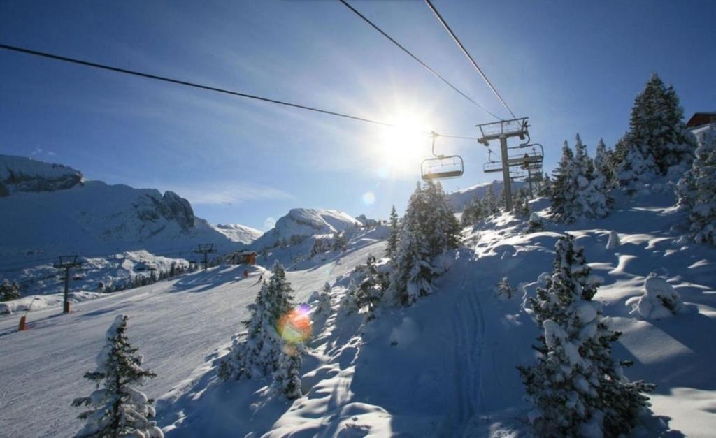 2 pieces renove 36 m² sud avec vue montagne appartement pied des pistes 7