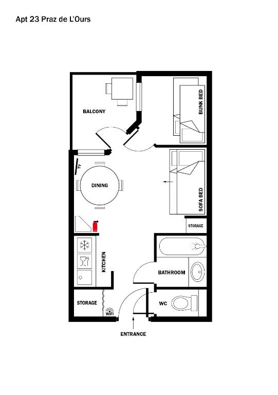 23 Praz de lOurs Vallandry Les Arcs appartement pied des pistes 11