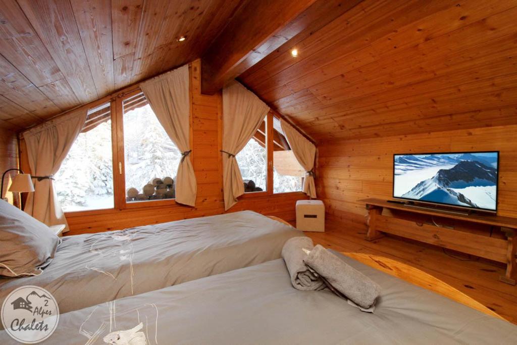 2AlpesChalets Chalet Marie 2 Standing et Sauna aux pieds des pistes chalet pied des pistes 4