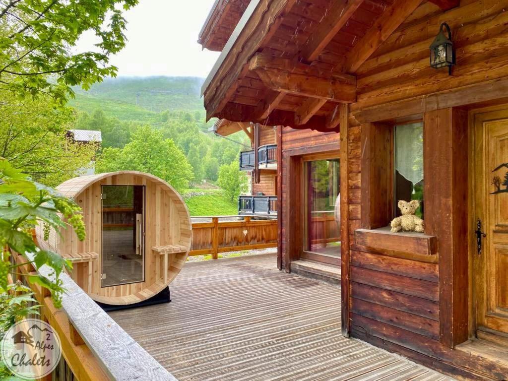 2AlpesChalets Chalet Marie 2 Standing et Sauna aux pieds des pistes chalet pied des pistes 5