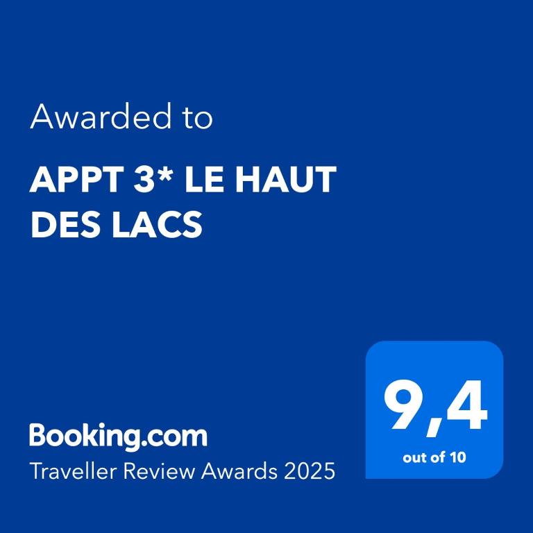 APPT 3 LE HAUT DES LACS appartement pied des pistes 9