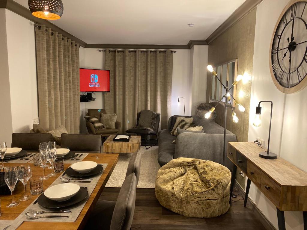 ARC 1950 APPT 2 CHAMBRES 1 COIN NUIT LUXUEUX SKI AUX PIEDS appartement pied des pistes 16