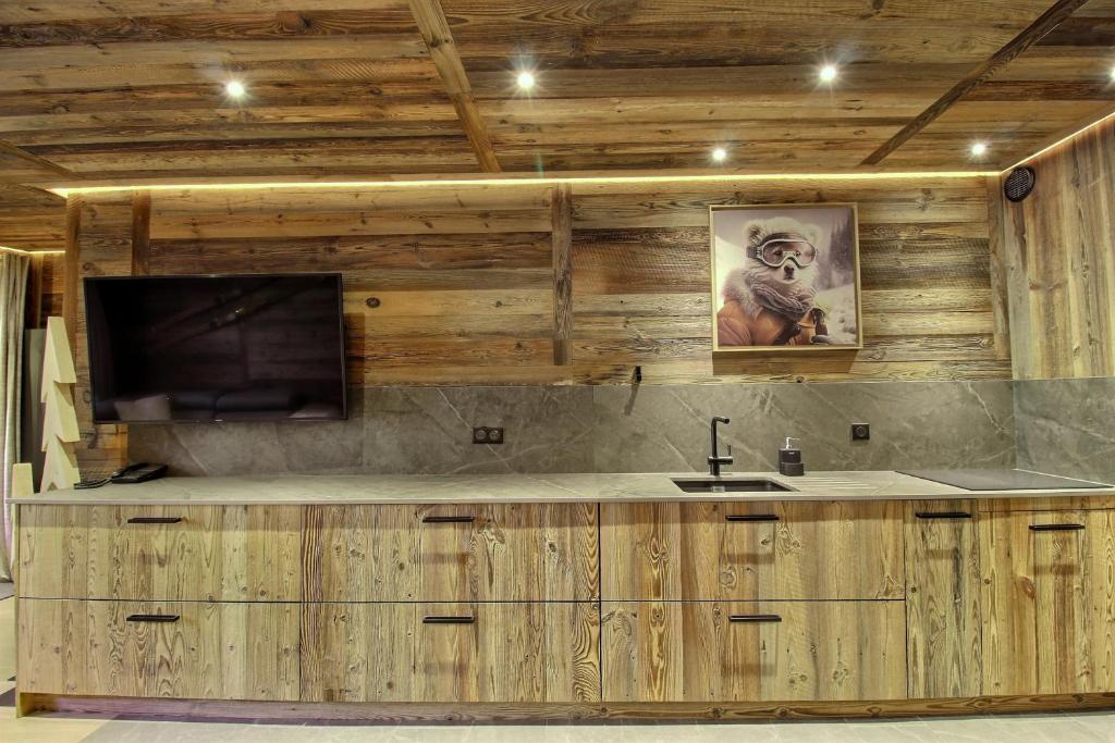 ARC 1950 Appartement style Chalet Haut de Gamme 2 chambres 6 personnes appartement pied des pistes 19