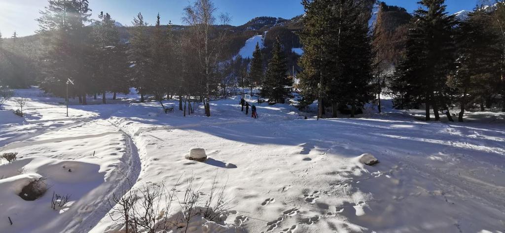 Apartment with balcony just next to ski slope appartement pied des pistes 16