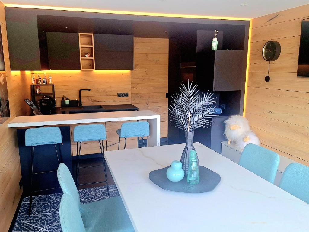 App dexception 8pers 66 m2 plein sud confort sauna au calme renovation 2024 appartement pied des pistes 11
