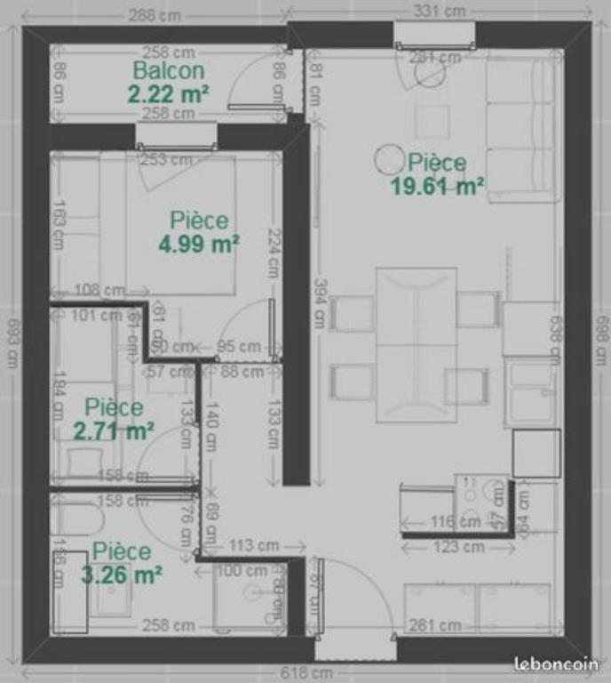 Appartement 3 pieces 2 chambres au coeur de la station appartement pied des pistes 4