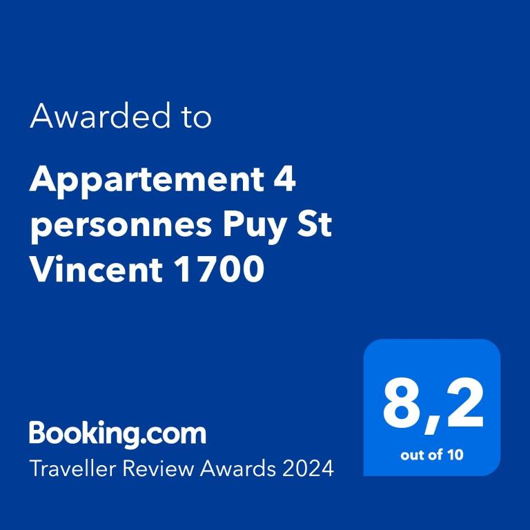 Appartement 4 personnes Puy St Vincent 1700 appartement pied des pistes 8