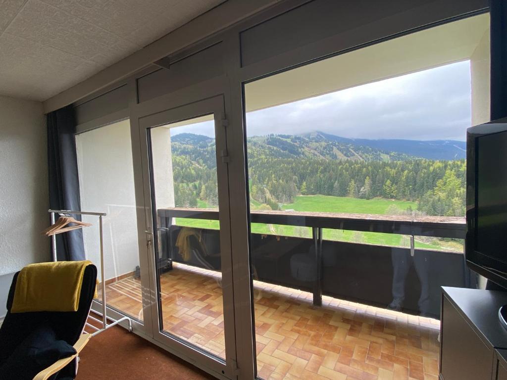 Appartement 50m2 vue imprenable avec garage draps et serviettes compris appartement pied des pistes 9