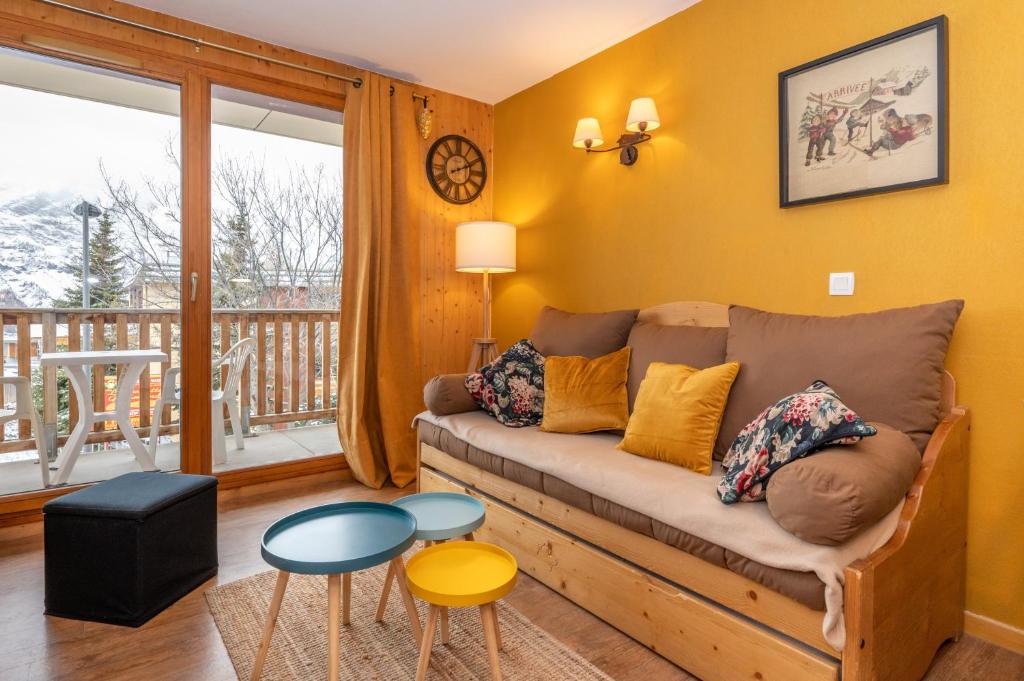 Appartement 6 couchages au pied des pistes a Orcieres 2 chambres balcon et parking couvert appartement pied des pistes