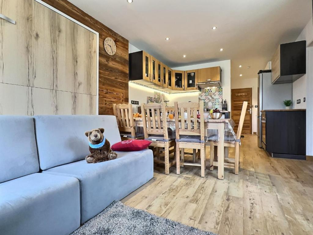 Appartement 6 personnes avec Parking Couvert 1 chambre 4 lits Netflix wifi haut debit appartement pied des pistes