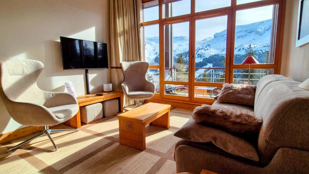 Appartement Premium a Flaine altitude 1740 m 8 a 10 personnes au pied des pistes piscine jacuzzi sauna hammam et salle de sport appartement pied des pistes 2