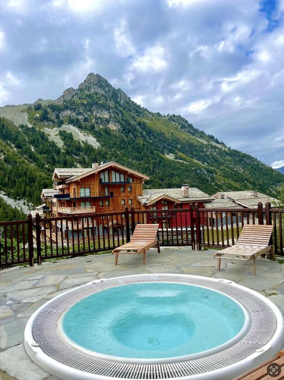 Appartement T3 ARC 1950 skis aux pieds Sauna Hammam Jacuzzi appartement pied des pistes 6