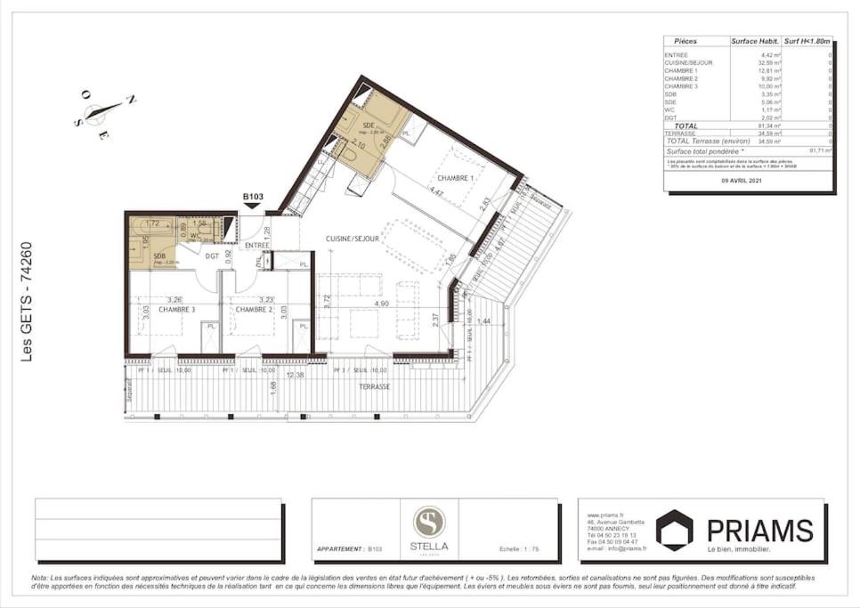 Appartement de standing plein centre station 50m des pistes appartement pied des pistes 19