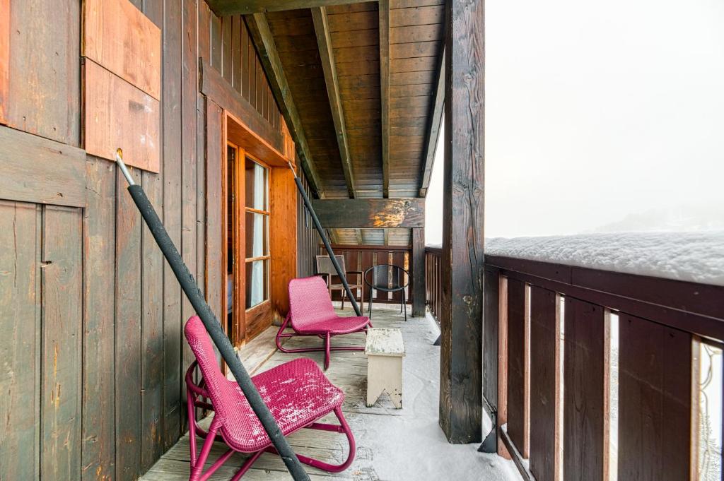 Appartement style chalet 5 vue Mont Blanc Arc 1950 appartement pied des pistes 16