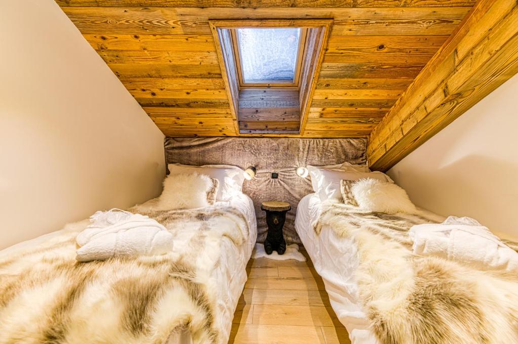 Appartement style chalet 5 vue Mont Blanc Arc 1950 appartement pied des pistes 9