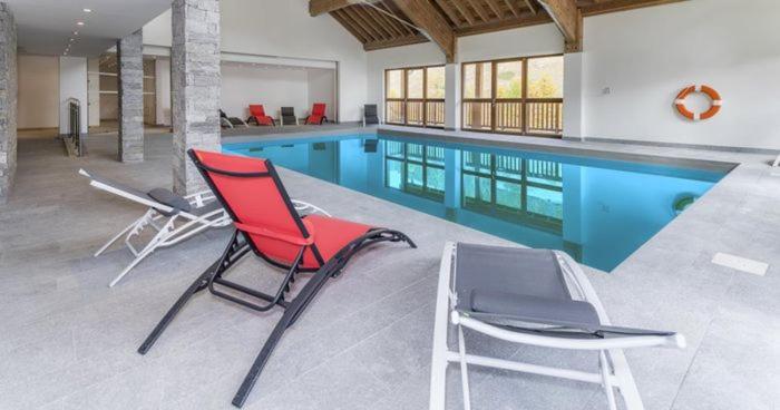 Appt Le Hameau Des Rennes 4 etoiles Pieds des pistes Piscine Interieure Exterieure appartement pied des pistes 19