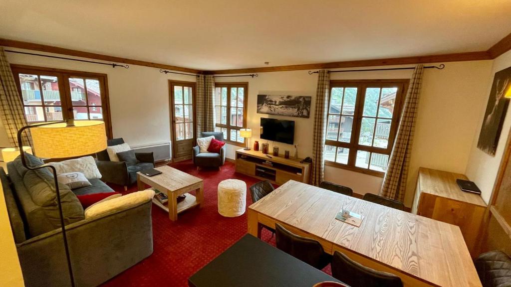 Arc 1950 Appt 2CH 6 pers Res 5 luxe Piscine sauna hamman jacuzzi Classe 5 cristaux Paradiski appartement pied des pistes 5