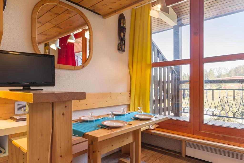 Arcs 1800 56 people Ski Studio view Mont Blanc appartement pied des pistes 4