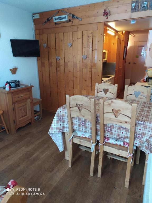 Arcs 1800 Belles Challes Studio 5 personnes appartement pied des pistes 11