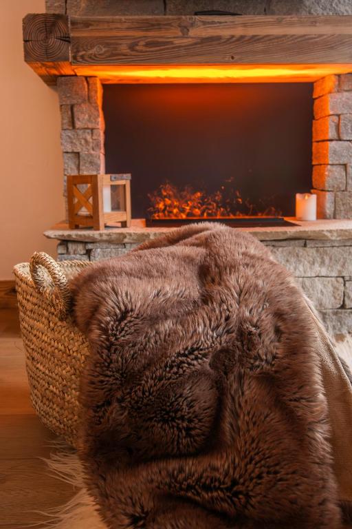 Arcs 1950 Appartement Luxe type chalet 5 a 7 personnes Vue imprenable sur le Montblanc skis aux pieds appartement pied des pistes 14