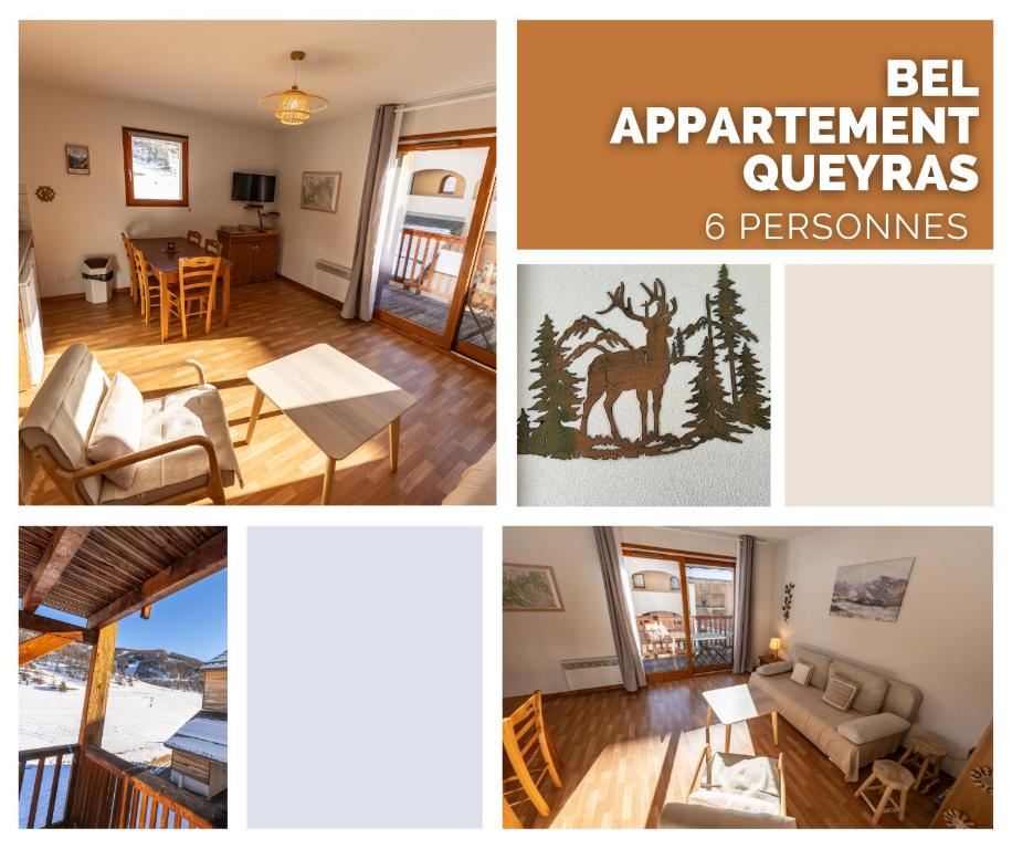 Bel appartement 6pers lumineux Arvieux Parc naturel du Queyras appartement pied des pistes 2