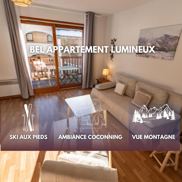 Bel appartement 6pers lumineux Arvieux Parc naturel du Queyras appartement pied des pistes