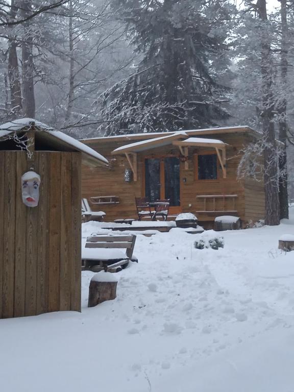Chalet Hibou 1 couchage en 140 Domaine de la Mamounette gite pied des pistes 11