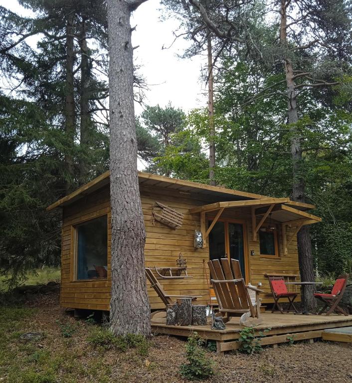 Chalet Hibou 1 couchage en 140 Domaine de la Mamounette gite pied des pistes 12