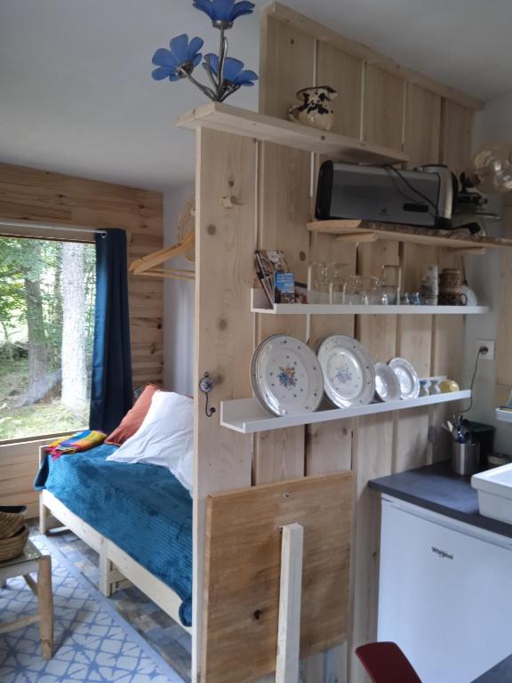 Chalet Hibou 1 couchage en 140 Domaine de la Mamounette gite pied des pistes 3