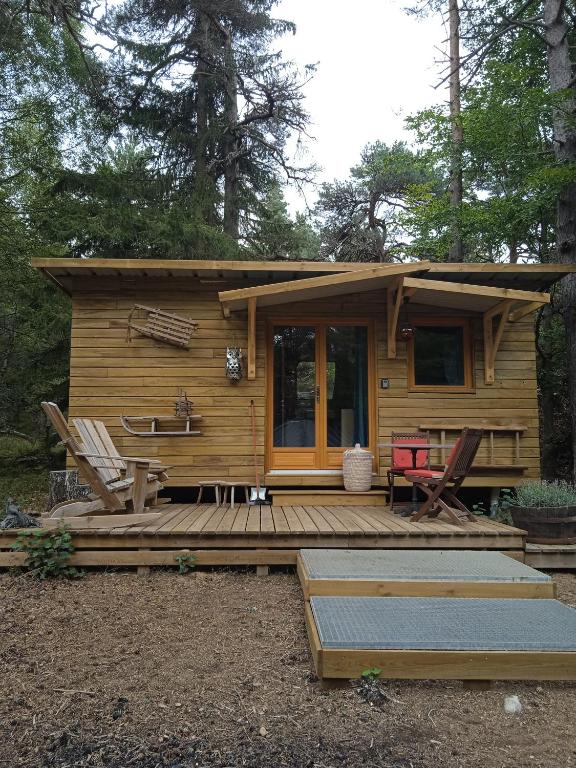Chalet Hibou 1 couchage en 140 Domaine de la Mamounette gite pied des pistes 5