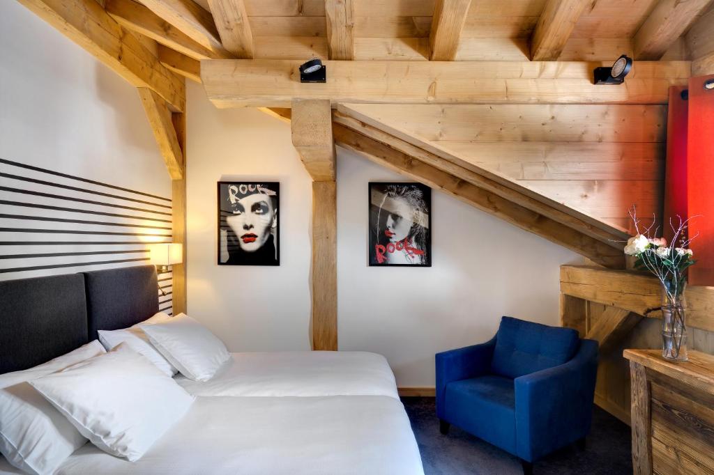 Chalet Hotel La Marmotte La Tapiaz SPA The Originals Relais hotel pied des pistes 19