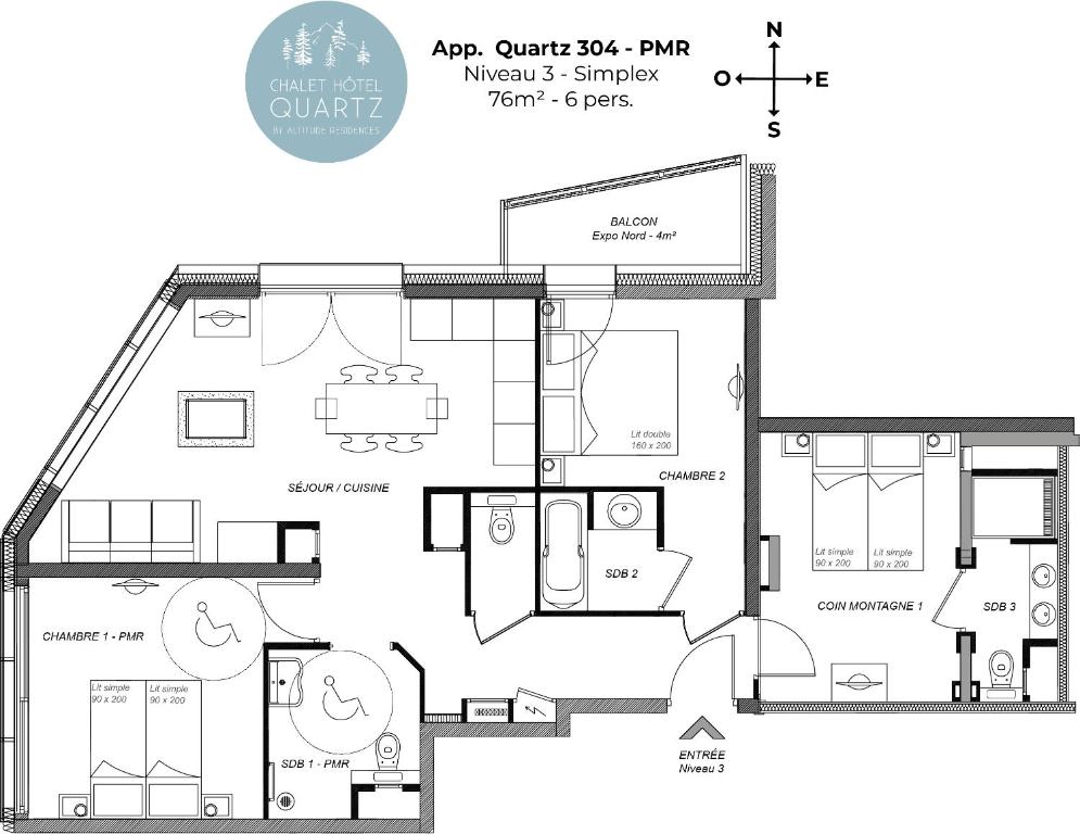 Chalet Hotel Quartz appartement pied des pistes 19