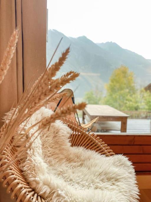 Chalet Meleze skis aux pieds Alpes Sainte Foy station 1550 chalet pied des pistes 18