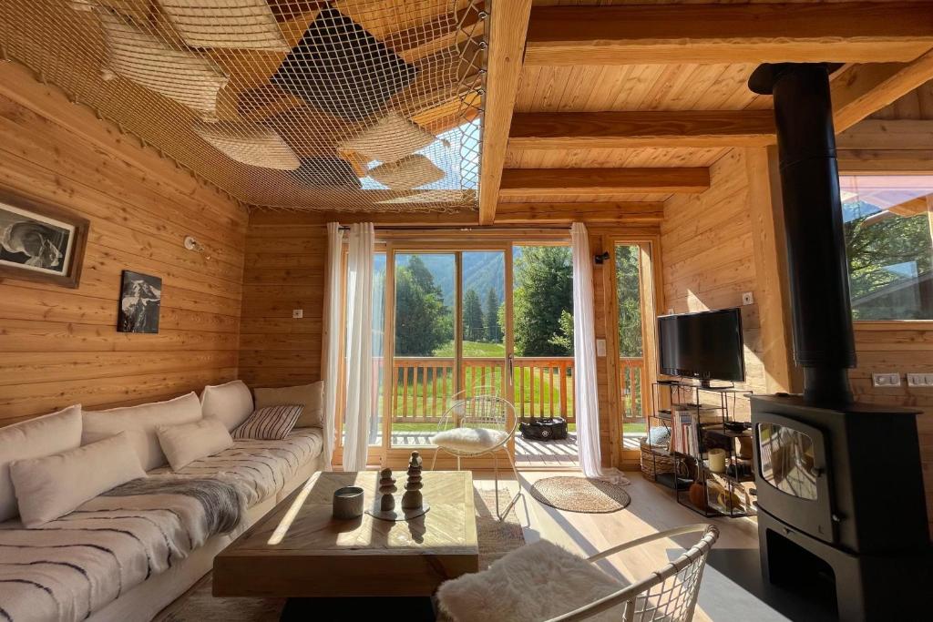Chalet Mitoyen pour 8 avec BALCON et JARDIN chalet pied des pistes 2