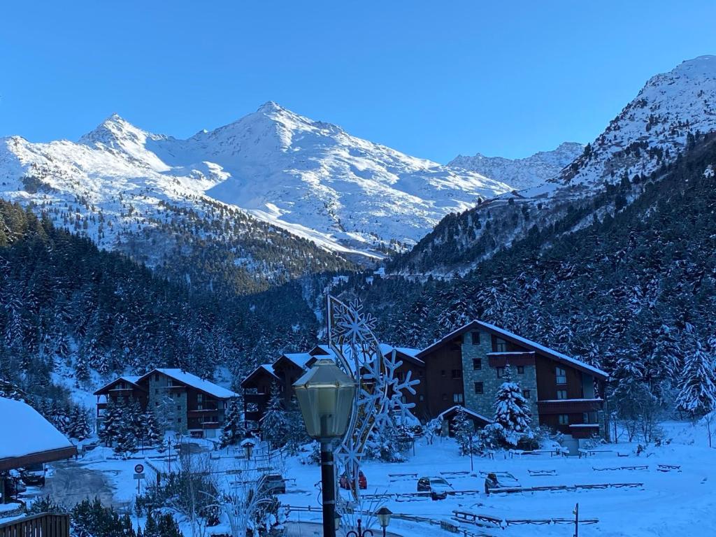 Chalet Olympie Appartement avec balcon et vue montagne ski aux pieds Meribel Mottaret appartement pied des pistes 6