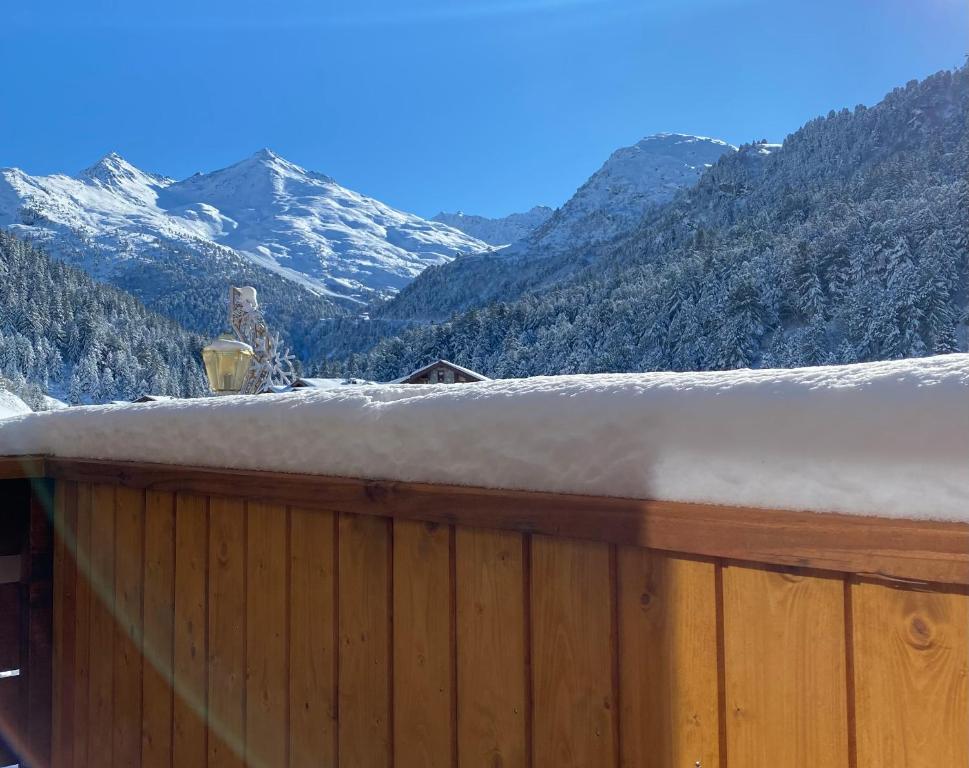 Chalet Olympie Appartement avec balcon et vue montagne ski aux pieds Meribel Mottaret appartement pied des pistes 8