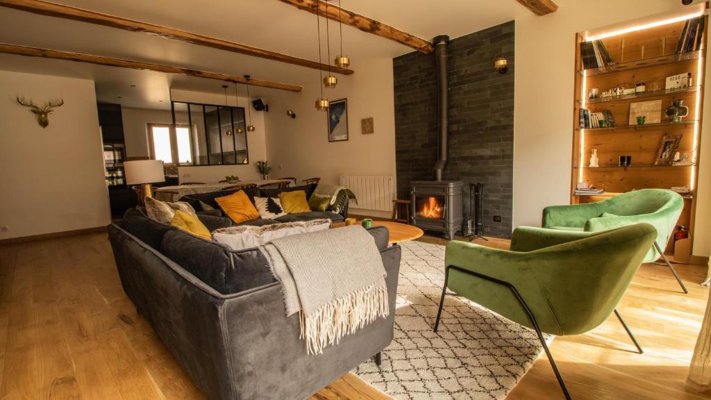 Chalet Peak Noir entier 12pers Cosy House Peak Noir for 12people gite pied des pistes