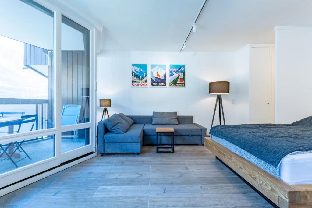 Charming Studio With Balcony And View In Chamonix appartement pied des pistes 1