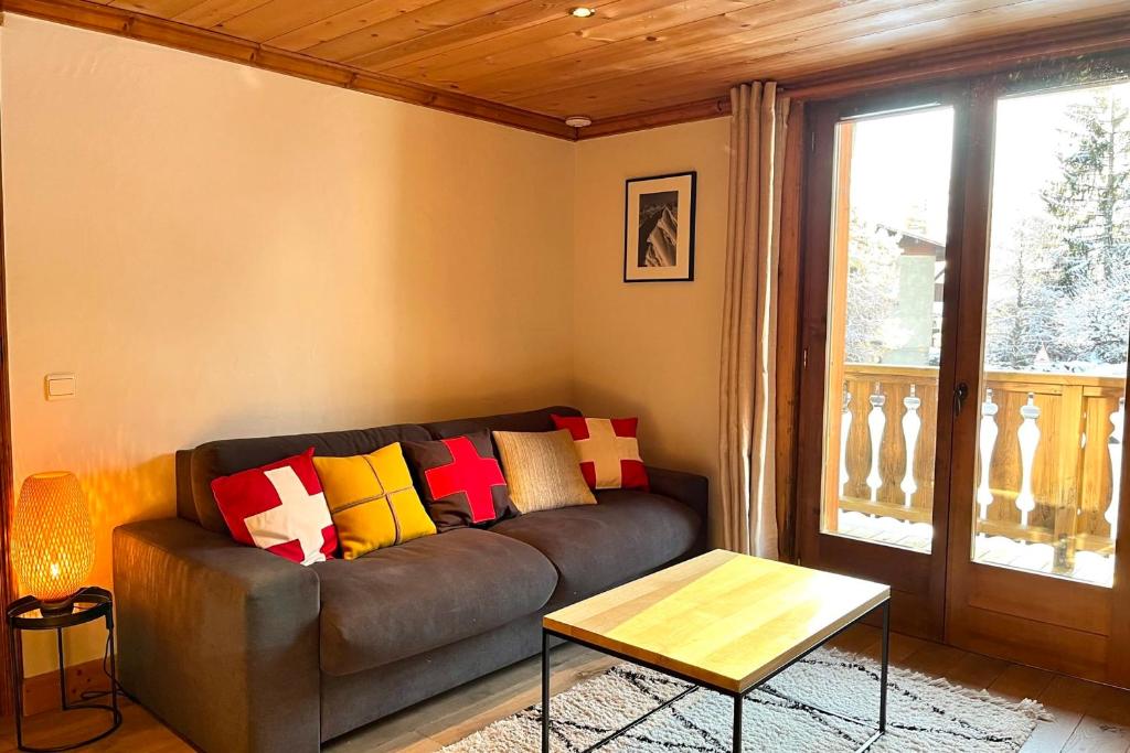 Chic And Cosy Apt With Balcony In Megeve appartement pied des pistes 15