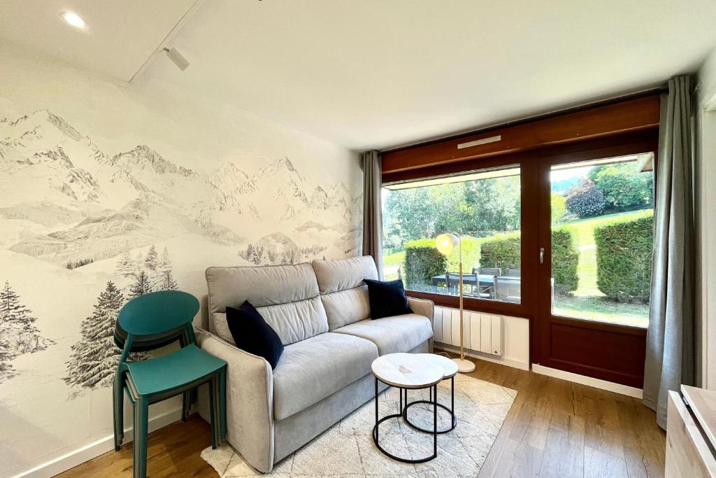 Cosy 30m in the heart of Combloux appartement pied des pistes 12
