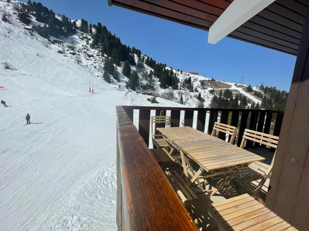 Duplex Plein sud Pied des pistes 50m2 Mottaret appartement pied des pistes 15