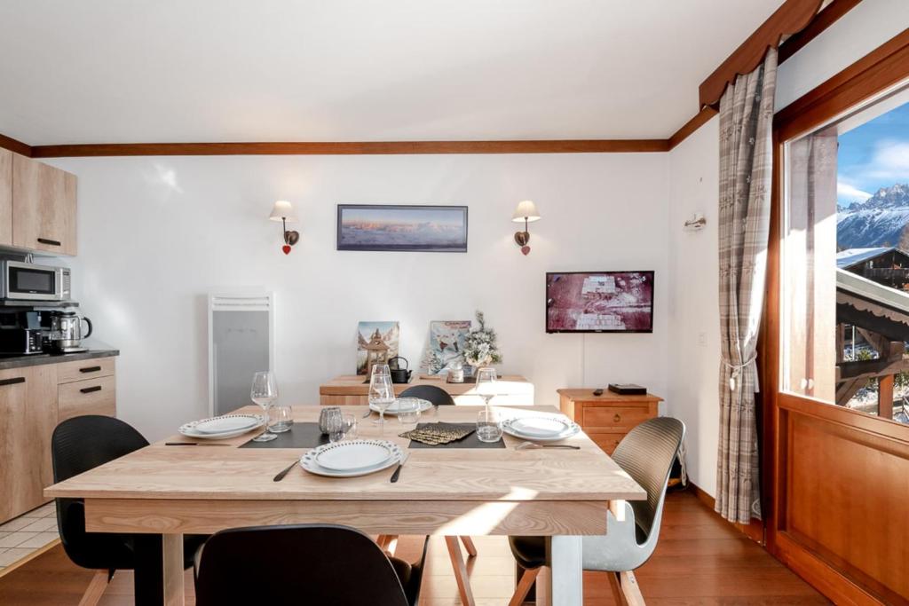 Family Apt With Superb View On The Mont Blanc appartement pied des pistes 3