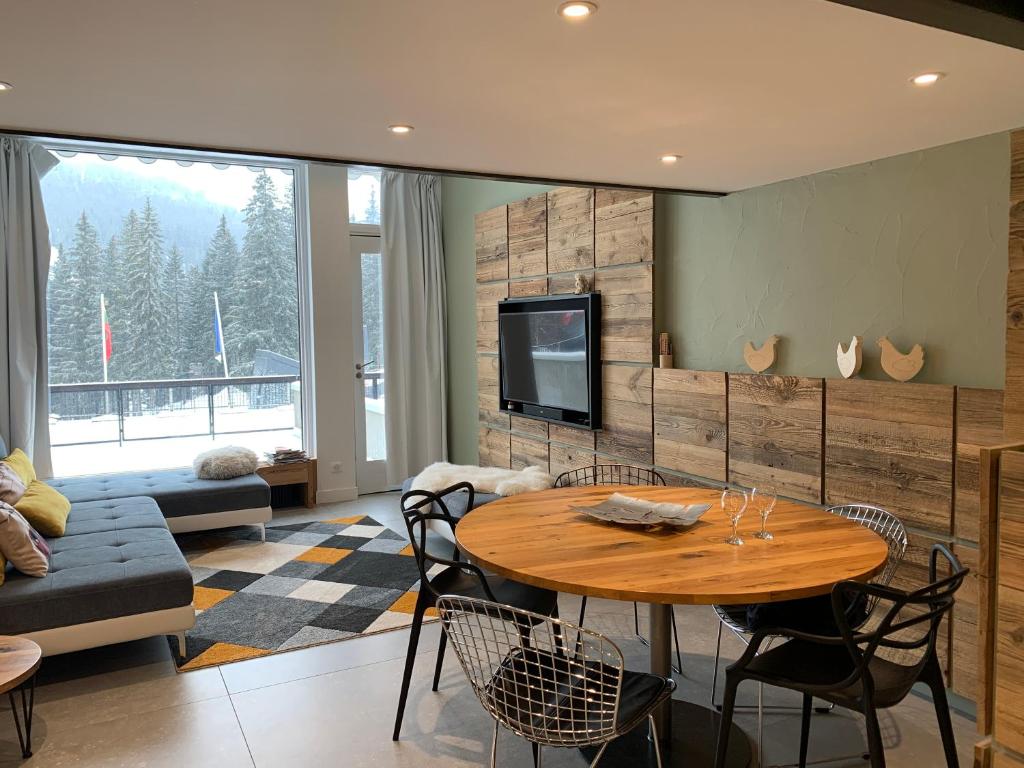 Flaine Forum H1 Cassiopee Mezzanine Terrasse appartement pied des pistes 4
