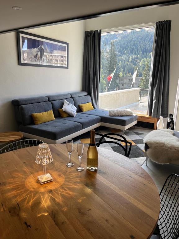 Flaine Forum H1 Cassiopee Mezzanine Terrasse appartement pied des pistes 5