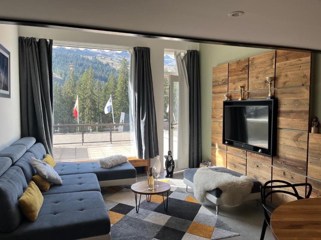 Flaine Forum H1 Cassiopee Mezzanine Terrasse appartement pied des pistes 9