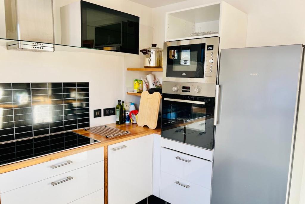 Joli triplex avec jardin et vue gite pied des pistes 14