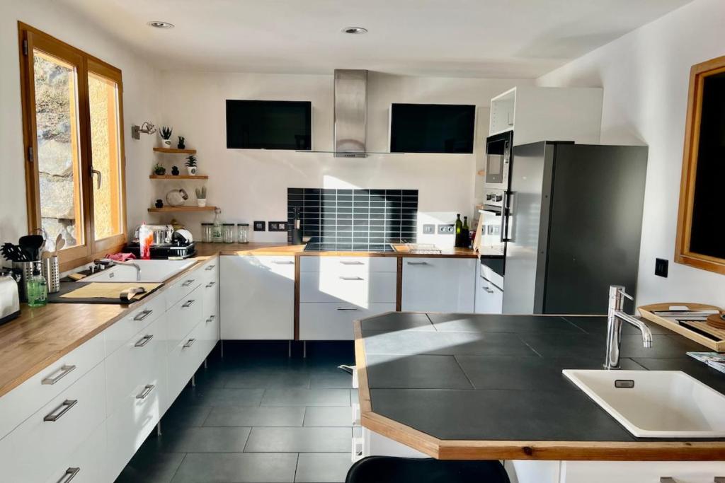 Joli triplex avec jardin et vue gite pied des pistes 3