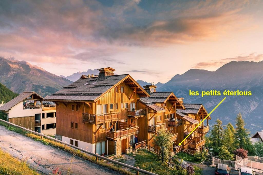 LES PETITS ETERLOUS Appartement T3 36m2 a Puy St Vincent 1800 Alpes du sud 6 personnes parking prive couvert appartement pied des pistes