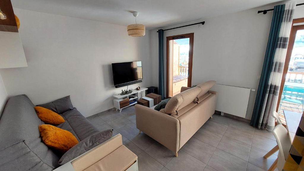 Large new T2 with terrace le dahu perche appartement pied des pistes 10