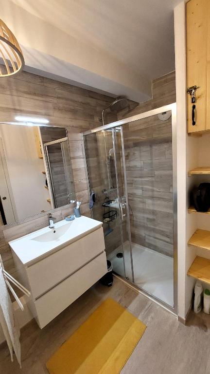 Large new T2 with terrace le dahu perche appartement pied des pistes 11